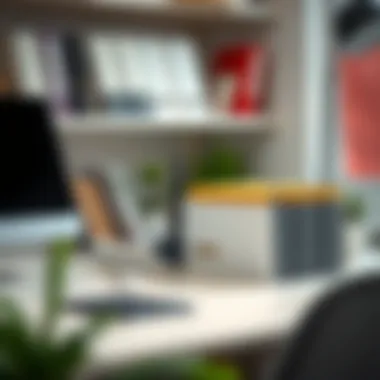 The Power of a Neatly Organized Desk Neatly organized desk showcasing functional file organizers