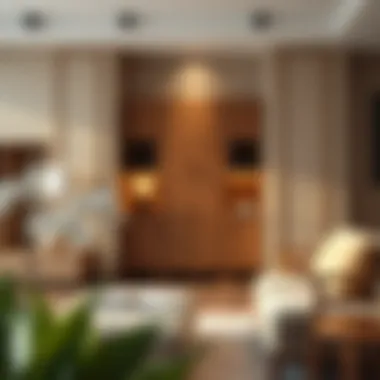 Seamless Integration of Brown Shoe Cabinets in Home Decor Interior of a stylish living space featuring a brown shoe cabinet