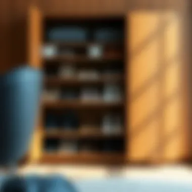 Innovative Organizational Strategies for Shoe Storage Organizational strategies within a brown shoe cabinet