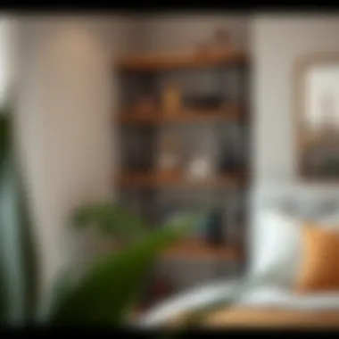 Creative Corner Shelf Arrangement Creative corner shelf arrangement with unique artifacts