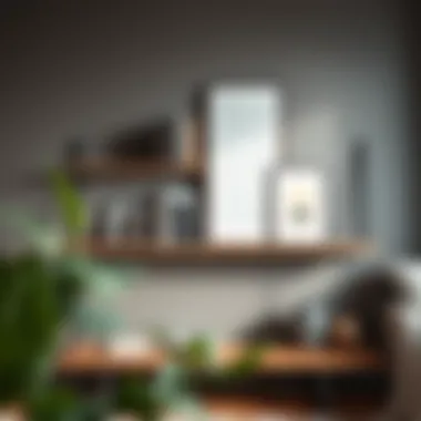 Modern Minimalist Shelf Modern minimalist shelf showcasing art and books