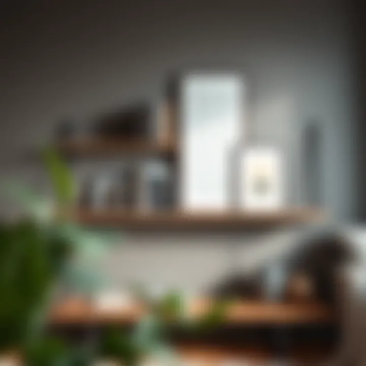 Modern Minimalist Shelf Modern minimalist shelf showcasing art and books