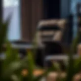 Luxurious black leather recliner chair with modern design