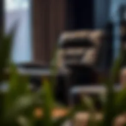 Luxurious black leather recliner chair with modern design