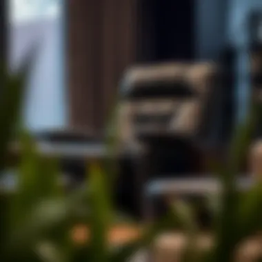 Luxurious black leather recliner chair with modern design