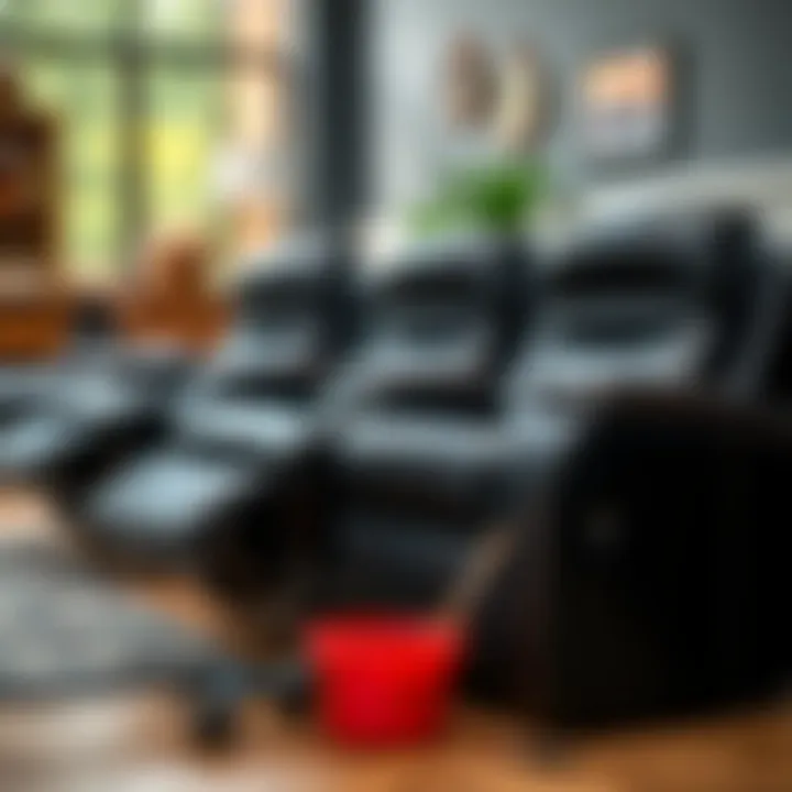 Maintenance tools and care tips for leather recliners