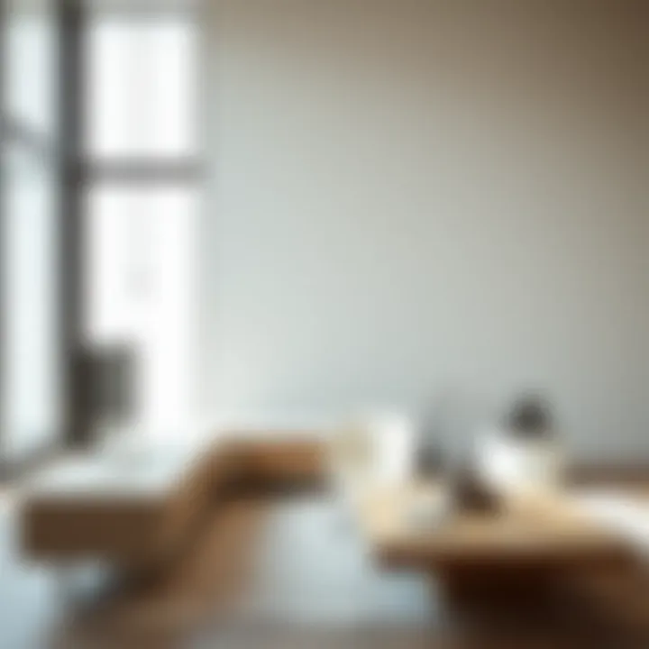 Modern minimalist furniture design showcasing clean lines and functionality