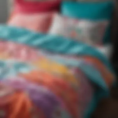 Vibrant Color Palette of Contemporary Bed Covers Vibrant color palette of contemporary bed covers