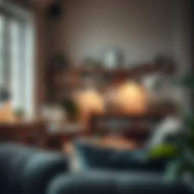 A cozy reading nook featuring a combination of book stands and shelves.