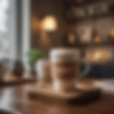 Social Connections Through Coffee Coffee mug shared among friends in a cozy setting