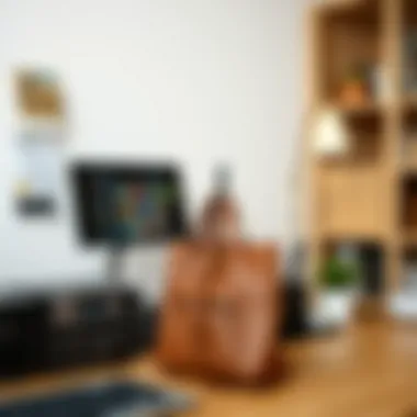 Functional desk bag hook organizing personal items