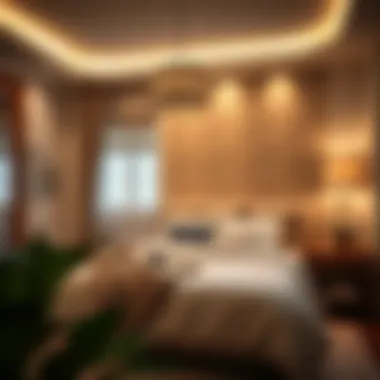 Cozy bedroom ambiance enhanced by LED lighting solutions