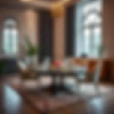 Elegant dining setup with a stylish mat