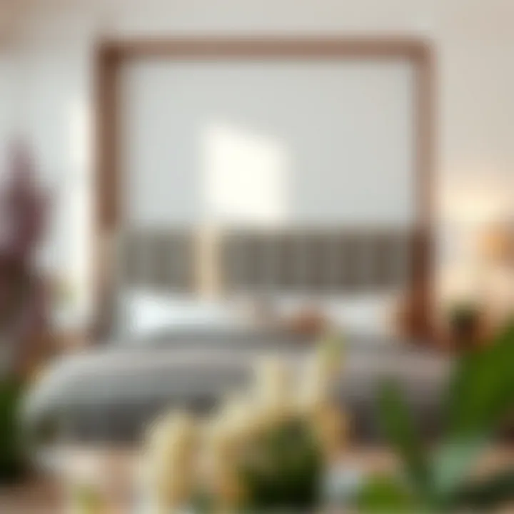 Simplicity in Style Built-in headboard featuring a minimalist design approach