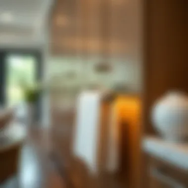 Seamless Towel Bar Integration Towel bar integrated into cabinetry for a seamless look