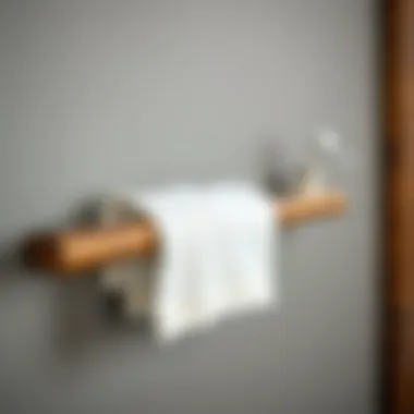 Rustic Wooden Towel Bar Rustic wooden towel bar with handmade craftsmanship