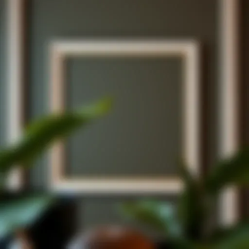 Detailed view of a 22.375 x 34 frame showcasing its sleek design