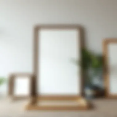 Illustration of various materials used for crafting frames