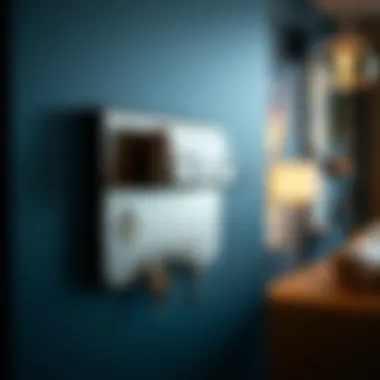 Sleek metal wall organizer with contemporary design