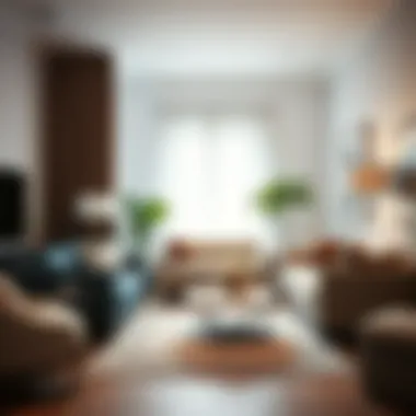 Elegant Living Room with Pre-Owned Pieces A beautifully arranged living room showcasing stylish used furniture